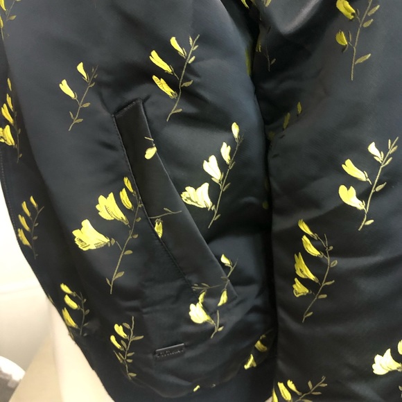 Titika Floral Embroidered Satin Bomber - Picture 13 of 16